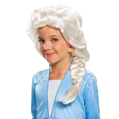 Abbildung von Disney Offizielle Elsa Perücke Für Kinder, Frozen Kostüm Zubehör Mädchen, Einheitsgröße