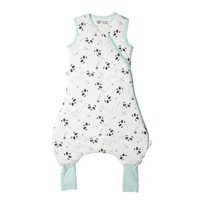 Abbildung von Tommee Tippee Steppee Strampler, Babyschlafsack mit Füßen, Sommerschlafsack, Original Grobag, 6 18m, 65 80cm, 1.0 Tog, Pip der Panda