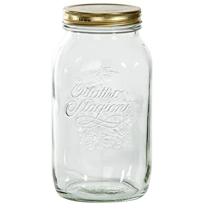 Abbildung von Bormioli Quattro Stagioni Einmachglas, Glas, Durchsichtig, 1.5l, 1500