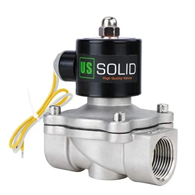 Abbildung von U.S. Solid 1&quot; G 220V AC Edelstahl Magnetventil Direktgesteuert für Wasser Luft Gas Öl NC Stainless Steel Solenoid Valve