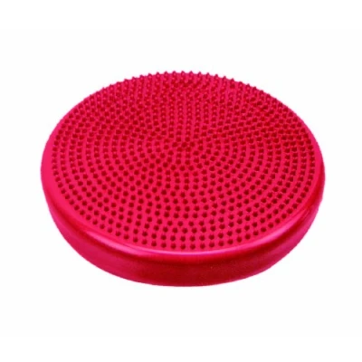 Abbildung von CanDo Balancekissen mit Noppenseite, Sitzkissen, aufpumpbar, Balance Disc, 35 cm Durchmesser, rot