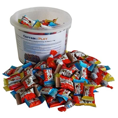 Abbildung von Party Bucket mit Ferrero Kinder Minis in Einzelverpackung, 1er Pack (1 x 1 kg)