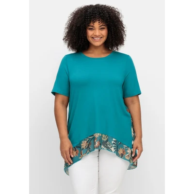 Abbildung von Sheego Tshirt print, Damen, Größe: 40/42, Aqua