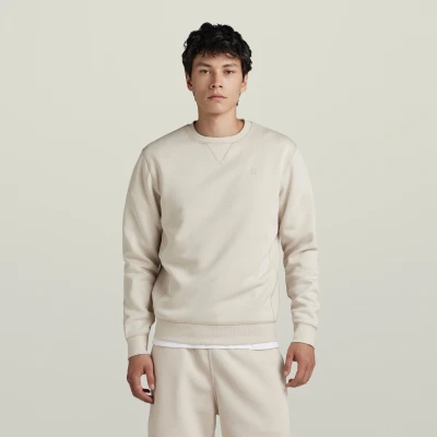 Abbildung von G Star Premium CORE Sweatshirt, Herren, Größe: Medium, Whitebait