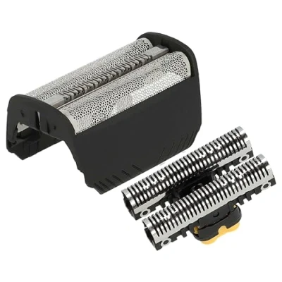 Abbildung von vhbw Kombi Pack Scherteil kompatibel mit Braun 4736, 4737, 4747, 4775, 4835, 4740, 4745 Elektrorasierer, Folie + Messerblock, schwarz