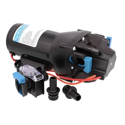 Abbildung von Jabsco Q402J 115S 3A, ParMax HD4 24V 4GPM 40PSI, robuste Süßwasser Förderpumpe, schwarz