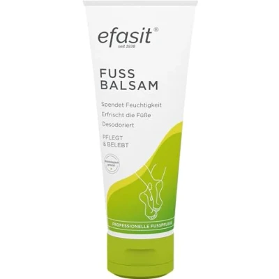 Abbildung von efasit Fußbalsam, 75 ml reichhaltige Fußpflege bei trockenen Füßen, Fußcreme mit Jojoba &amp; Rosmarinöl, Beinwell Kamille,Fußpflegecreme pflegt belebt