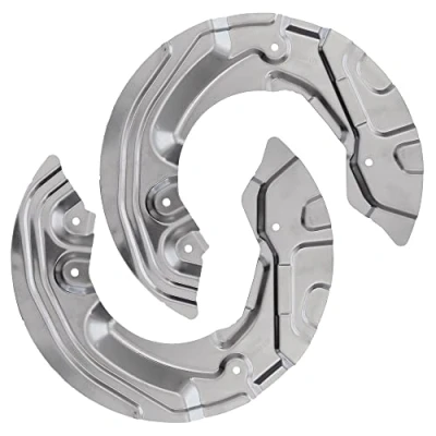 Abbildung von BESTPRICE 2x Ankerblech vorne links &amp; rechts Spritzbelch Deckblech für Bremsscheibe Kompatibel mit BMW 1er (E81) (E87) (E88) (E82), 3er (E90) (E93) (E92) (E91), Z4 Roadster (E89)