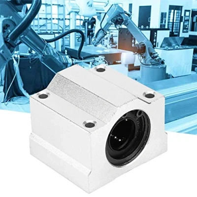 Abbildung von Gleitblock,Linear Motion Ball Bearing Slide Block SC30UU 30 mm Aluminium Linearkugellager Gleitblock CNC Lineareinheit Geschlossener Linearlagerschieber
