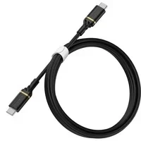 Abbildung von OtterBox verstärktes USB C auf Kabel, Schnelllade Kabel für Smartphone und Tablet, Ultra Robust getestet Biegsamkeit Flexibilität, 1M, Schwarz