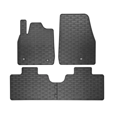 Abbildung von AutoStyle CK RFO08 Fußmattensatz Vollgummi vorne und hinten 4 schwarz