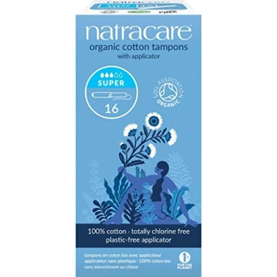 Abbildung von Natracare 9002 Bio alle Baumwolle Tampons mit Applikator 16 Count