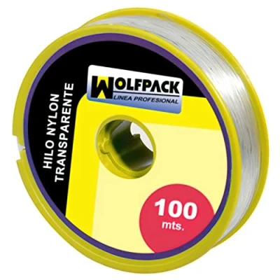 Abbildung von Wolfpack 16010360 Nylon Rolle, 100 m x 1 mm, transparent., grau