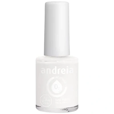 Abbildung von Andreia Nagellack Halal Atmungsaktiv Luft Wasser Durchlässig Ungiftig Farbintensiv Naturkosmetik B20 Weiße Perle Klar und Blau 10.5 ml