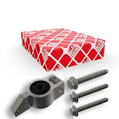 Abbildung von febi BILSTEIN 45891 Querlenkerlager mit Befestigungsmaterial Plus Vorderachse links, unten, hinten Aluminium Gummimetalllager