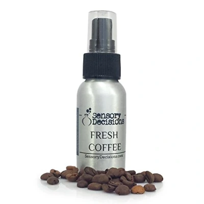 Abbildung von Sensory Decisions Auto Lufterfrischer, echter Kaffee Duft, Parfüm Spray