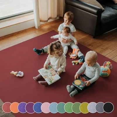 Abbildung von Krabbelmatte SanoSoft XXL Krabbelunterlage made in Germany Öko Tex 100 180x240cm Rot