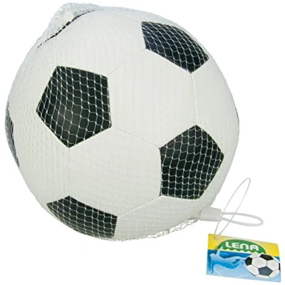 Abbildung von Lena® Softball Soft Fußball 18 cm, schwarz/weiß, Made in Europe