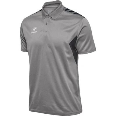 Abbildung von Hummel Lauthentic Functional Poloshirt, Herren, Größe: 3XL, Grey melange