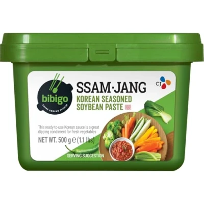 Abbildung von Bibigo Ssam Jang Sojabohnen Paste Koreanische aus Soja Ideal als Dip oder Würze für Fleisch, Gemüse Reis 3 x 500 g