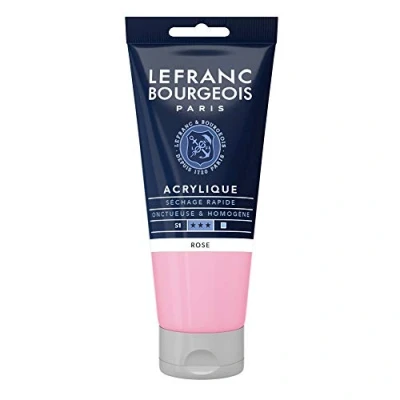 Abbildung von Lefranc Bourgeois 300436 Fine Acrylfarbe Rosa, 750ml Flasche, cremige auf Wasserbasis, schnell trocknend, lichtecht, wasserfest