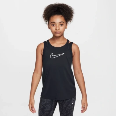 Abbildung von Nike One Classic Dri FIT Tank Top XS Damen Lauf und Trainingsshirt, Schwarz, atmungsaktiv, bequem