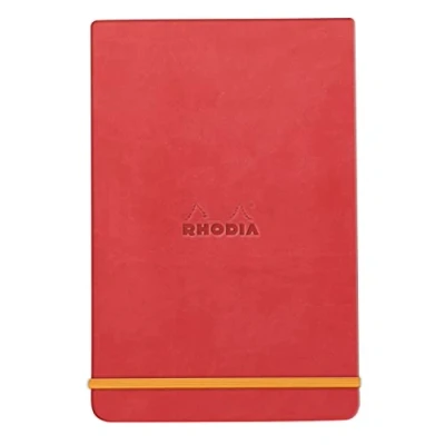 Abbildung von Rhodia 194367C Notizbuch Webnotepad 9x14 cm, 96 Blatt abtrennbar liniert 90 g, 1 Stück, Korallenrot