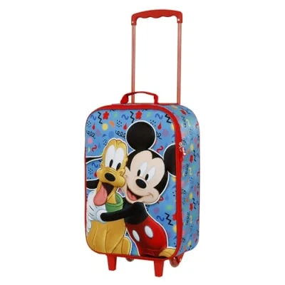 Abbildung von Disney Mates Soft 3D Trolley Koffer, Blau, 17 x 33 52 cm, Kapazität 26 L