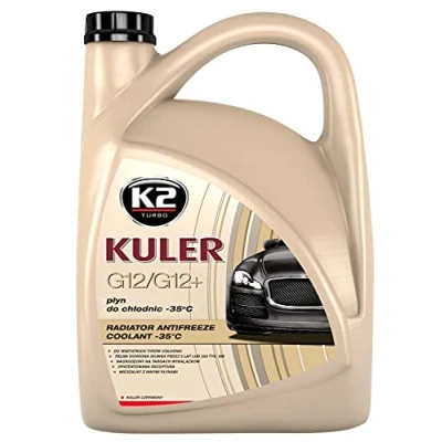 Abbildung von K2 Kühlerfrostschutz Fertiggemisch, G12 / Plus Long Life, Farbe rot, bis 35C, Kühlmittel, Kühlflüssigkeit, Frostschutzmittel, für alle Automarken geeignet 5L