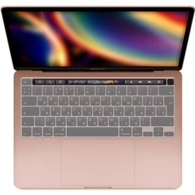 Abbildung von MiNGFi TPU Tastatur Schutz Abdeckung für MacBook Pro 16&quot; M1 (2019+) Modell A2141 13&quot; (2020+) A2338 A2289 A2251 EU/ISO Tastaturlayout Transparent