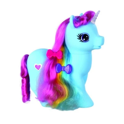 Abbildung von Besttoy Spielfigur Einhorn mit Mähne blau