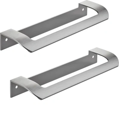 Abbildung von SO TECH® Möbelgriff LYS Bohrlochabstand (BA) 160 mm Schrankgriff Schubladengriff (Spar Set, 2 St), Griff passend für Schiebe oder Falttüren, Edelstahloptik