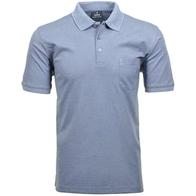 Abbildung von RAGMAN Herren Kurzarm Softknit Poloshirt X Large, Taube 073