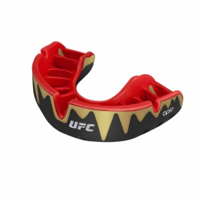 Abbildung von OPRO Platinum Level Mundschutz, Erwachsene und Jugendliche, mit revolutionärer Anpassungstechnologie für Boxen, Kampfsport Kontaktsportarten (UFC Schwarz/Gold/Rot)