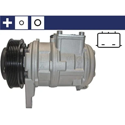 Abbildung von MAHLE ORIGINAL ACP 834 000S Kompressor 10PA17J 12 PAG 46 R 134a mit Dichtring CHRYSLER: Voyager 4, / Grand 3