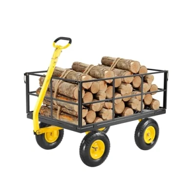 Abbildung von VEVOR Bollerwagen Transportwagen Gartenwagen Gerätewagen Handwagen 116,8x76x43cm