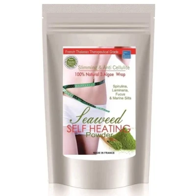Abbildung von Anti Cellulite Körperpackung mit Meeresalgen Selbsterwärmend Festigend Thalasso Therapie Body Wrapping, 500g