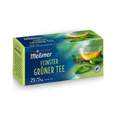 Abbildung von Meßmer Feinster Grüner Tee herb frisch 25 Teebeutel Vegan Glutenfrei Laktosefrei