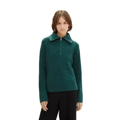 Abbildung von TOM Tailor Denim Strickpullover, Damen, Größe: Large, Tanne