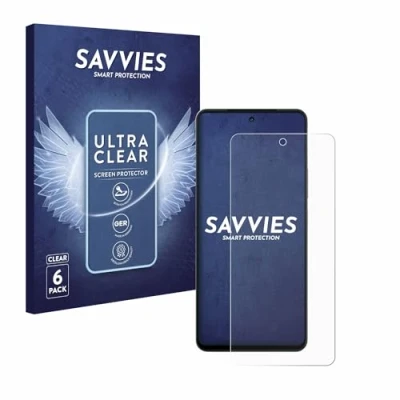 Abbildung von Savvies 6 Stück Schutzfolie für Vivo iQOO Z9 Turbo Displayschutz Folie Ultra Transparent