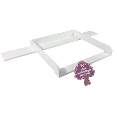 Abbildung von Puckdaddy GmbH Wickelaufsatz Levi (160x11x80 cm) für IKEA Hemnes Kommoden