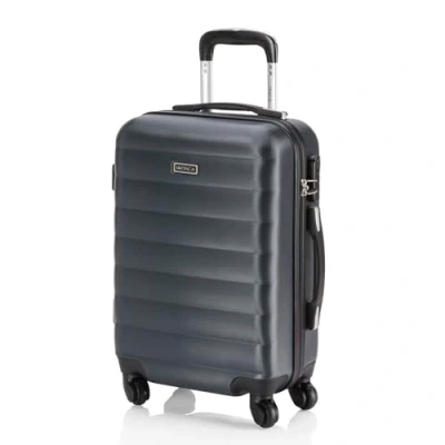 Abbildung von ITACA Koffer Groß 4 Räder Großer Leichte Reisekoffer mit Rollen Groß. für Flugzeuge Hartschale Geprüftem Schloss Trolley 71270, Antrazit