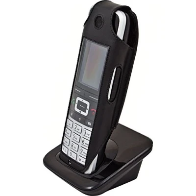 Abbildung von Gigaset Ledertasche mit abnehmbarem Drehgürtelclip für das S650H / S850H und Unify S5