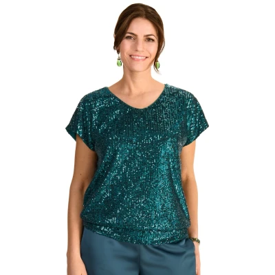 Abbildung von HERMANN LANGE Collection Paillettenshirt