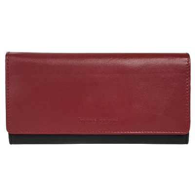 Abbildung von bruno banani große Geldbörse im Querformat Echt Leder Damen Elegante Geldbörse, 19 Kartenfächer, RFID Schutz, Münz und Scheinfach 021911