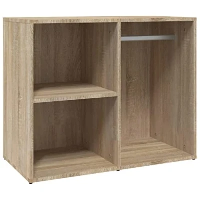Abbildung von vidaXL Regal für Schminktisch, Ankleideschrank mit viel Stauraum, Schmuckschrank Schlafzimmer Wohnzimmer, Aufbewahrungsschrank Schrank, Sonoma Eiche Holzwerkstoff