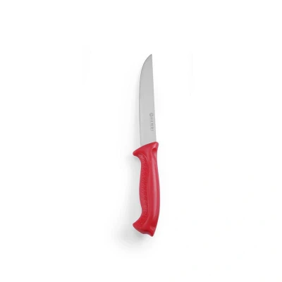 Abbildung von HENDI Fleischmesser 15 cm Klinge HACCP 2,5 mm Edelstahl Länge: 28,5 PP Griff rot