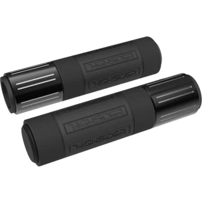 Abbildung von HIGHSIDER Motorrad Lenkergriffe Conero (2er Pack) (Schwarz glänzend)
