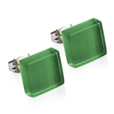 Abbildung von ALEXASCHA Paar Ohrstecker mit Ohrklemme Kleine aus Glas 10mm