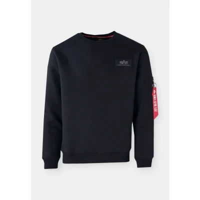Abbildung von Alpha Industries BACK Print Crewneck Unisex Sweatshirt, Größe: XXL, Black